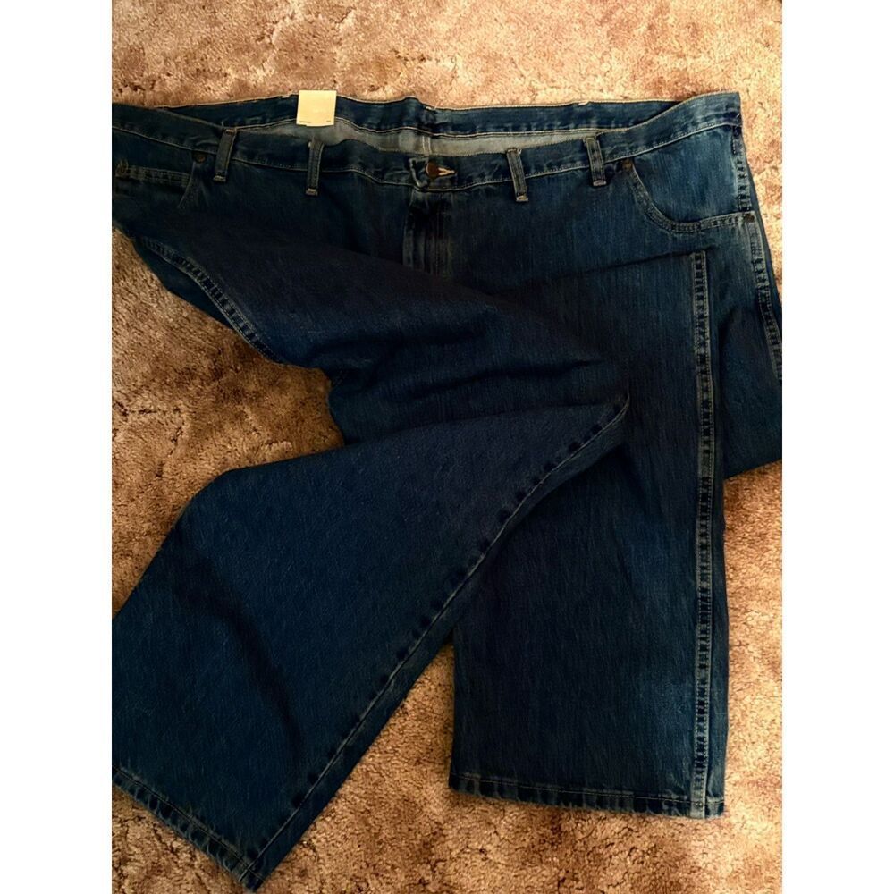 NEW Wrangler Rugged Wear Men's Blue Denim Jeans Size 54x32 - Picture 5 of 8